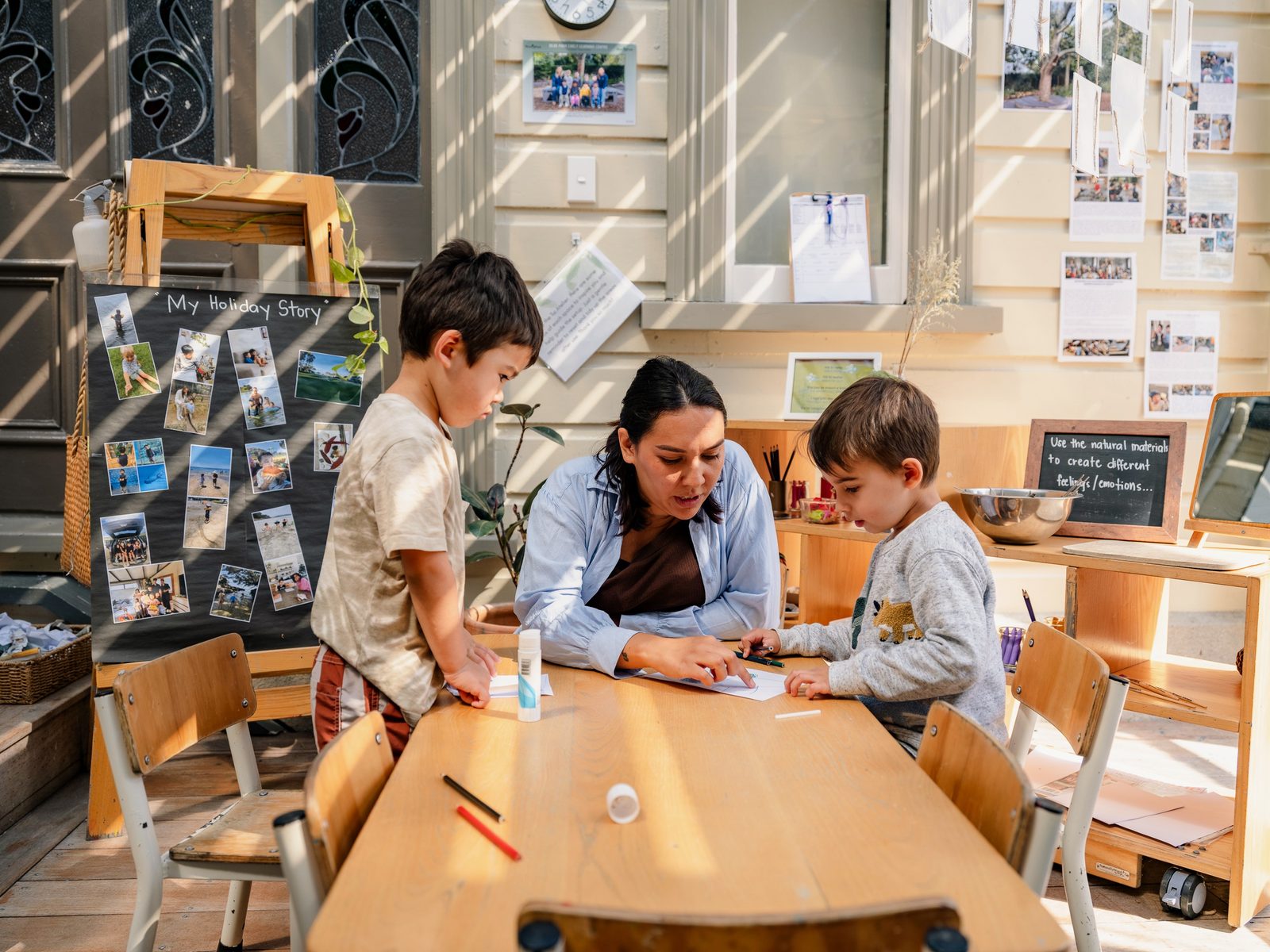Classroom materials at Bear Park Epsom