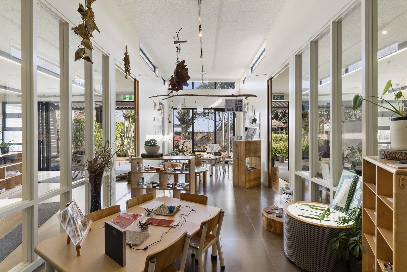 Glass-walled studios at Bear Park Remuera