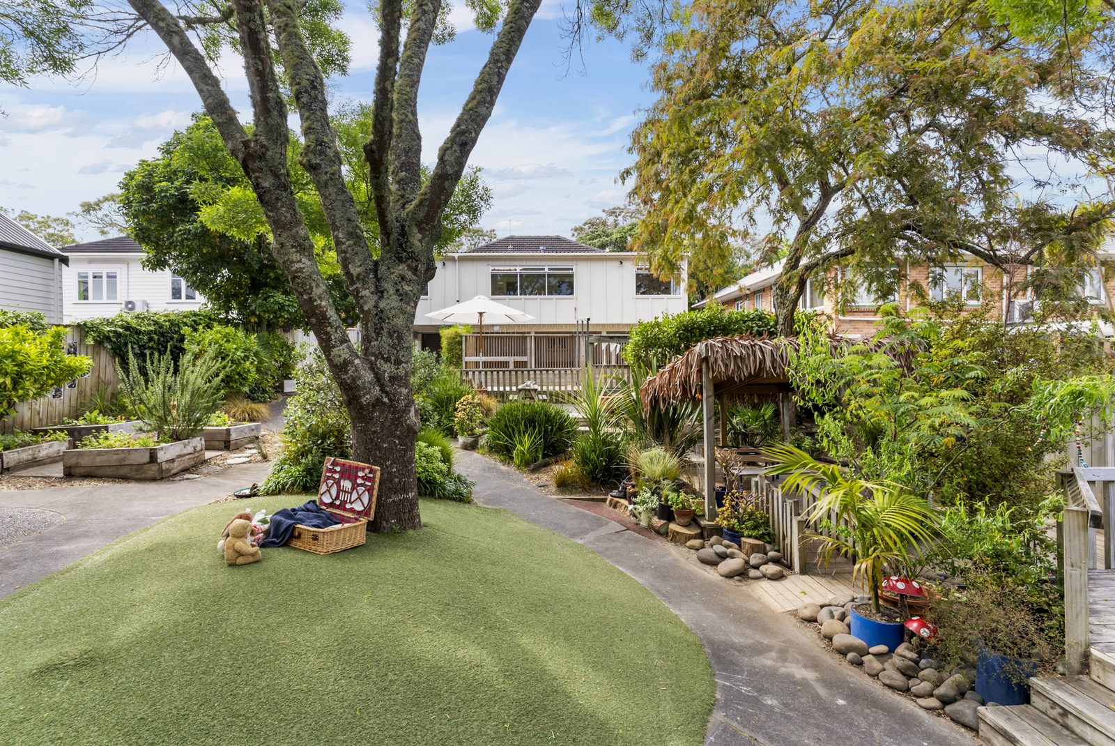 The gardens at Bear Park St Heliers, the original Bear Park centre