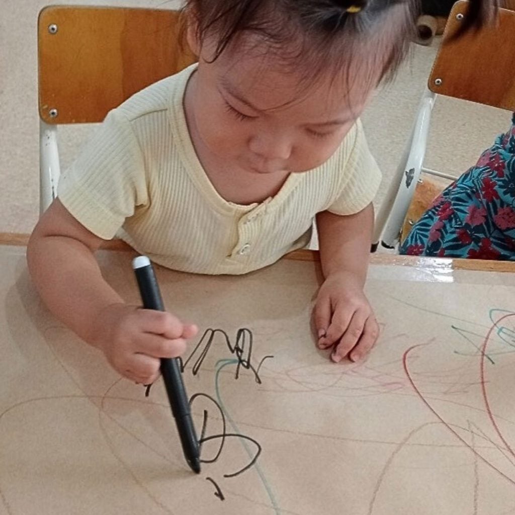 Reggio Emilia Mark Making Child drawing