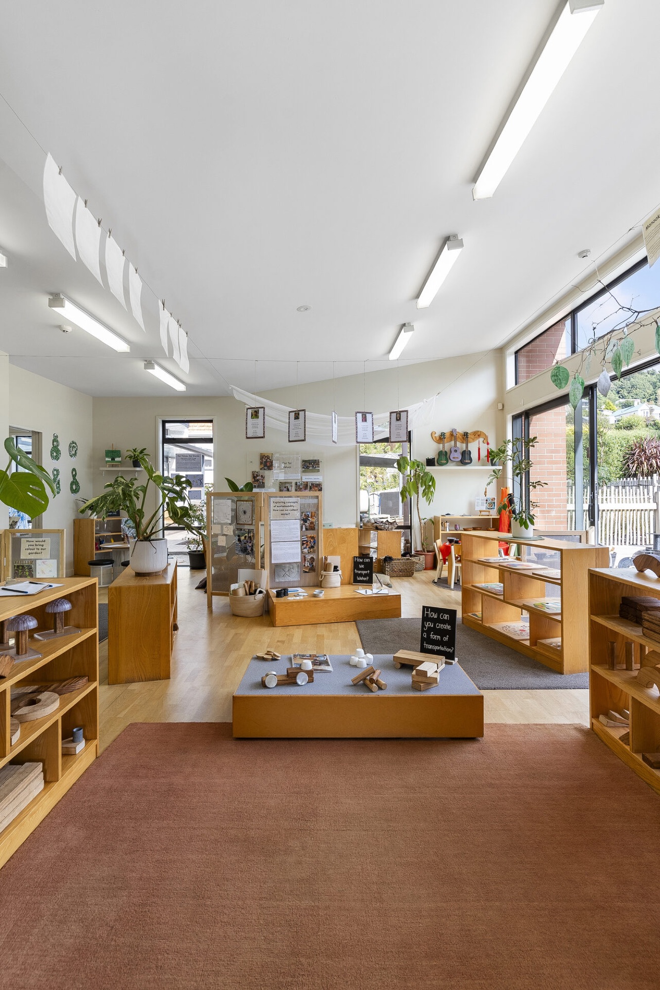 A Bear Park room prepared with provocations and working materials